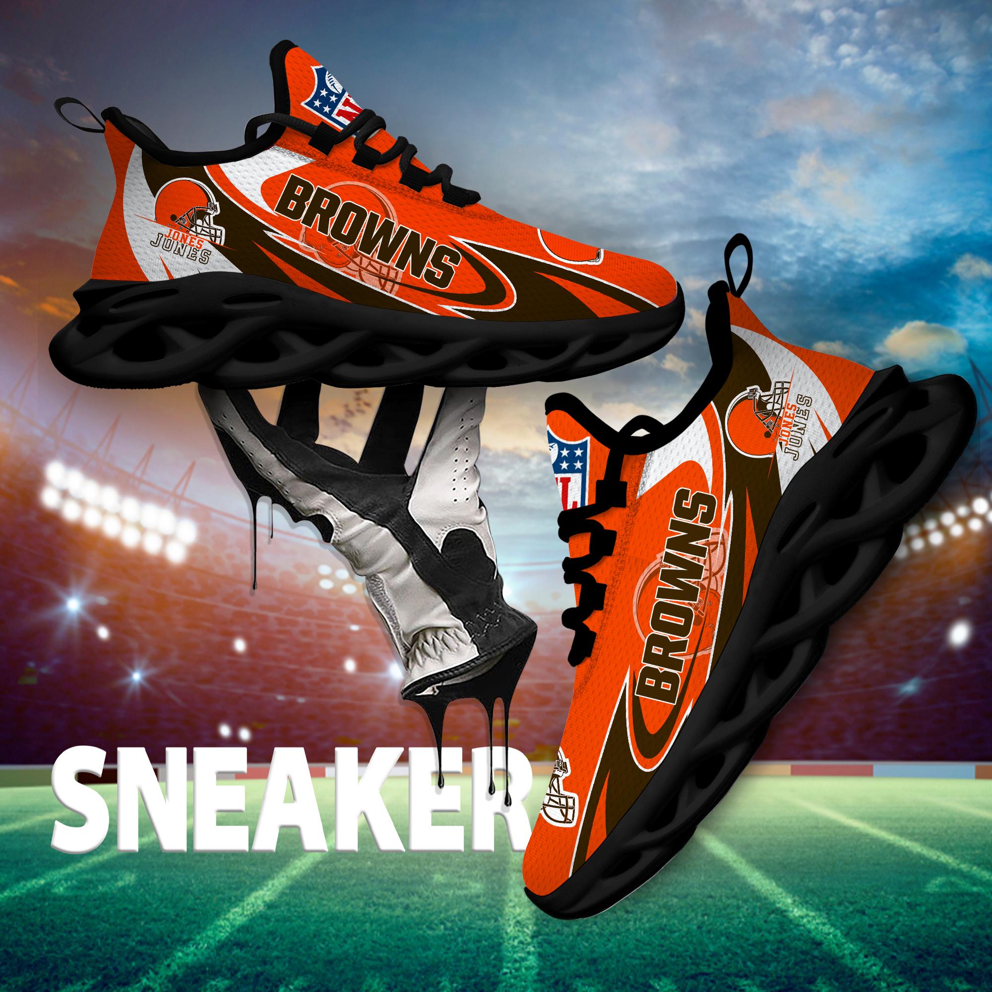 Ideafootwear Cleveland Browns Max Soul Shoes Sneakers For Men And Women