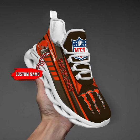 Ideafootwear Cleveland Browns Max Soul Shoes Sneakers For Men And Women