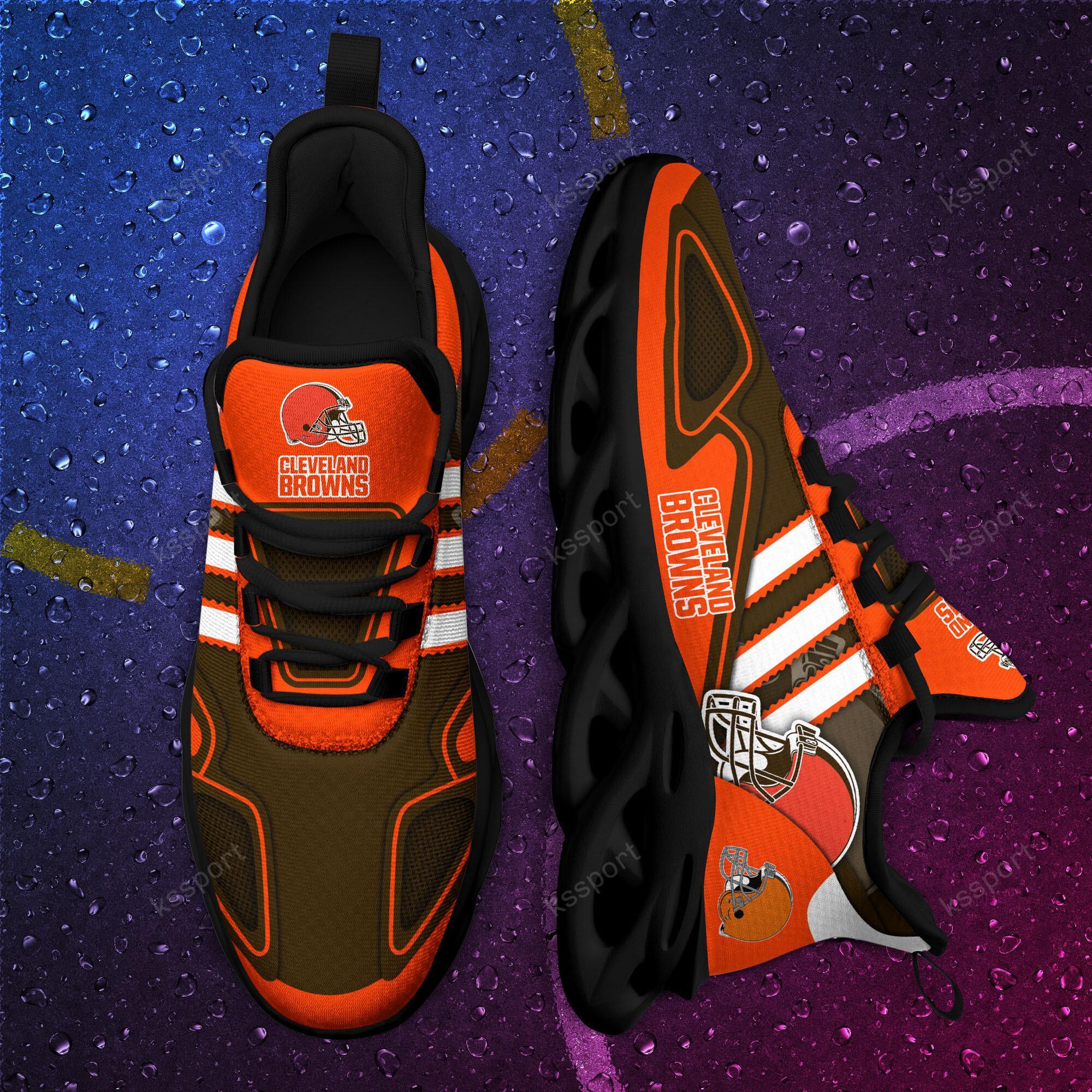 Ideafootwear Cleveland Browns Max Soul Shoes Sneakers For Men And Women