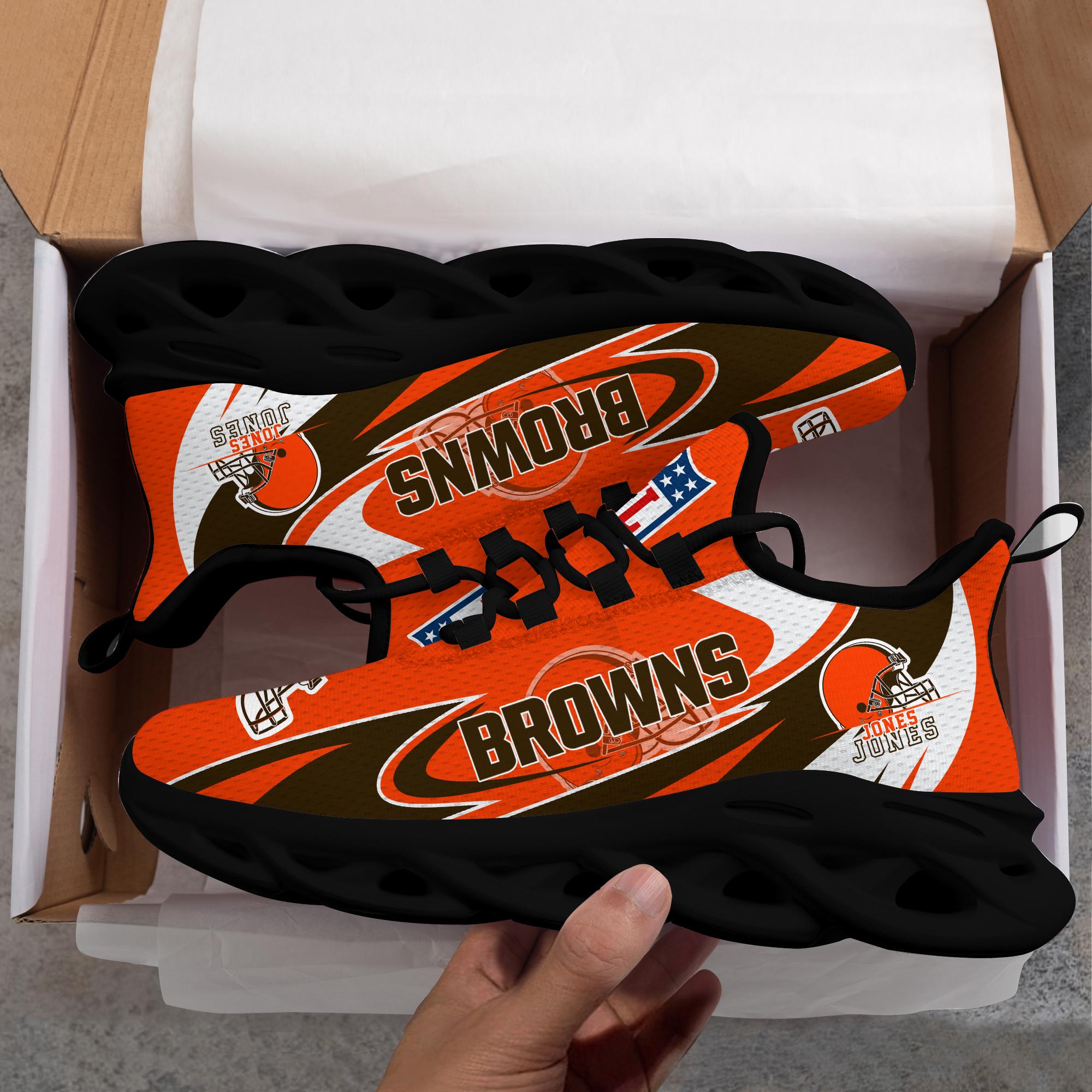 Ideafootwear Cleveland Browns Max Soul Shoes Sneakers For Men And Women