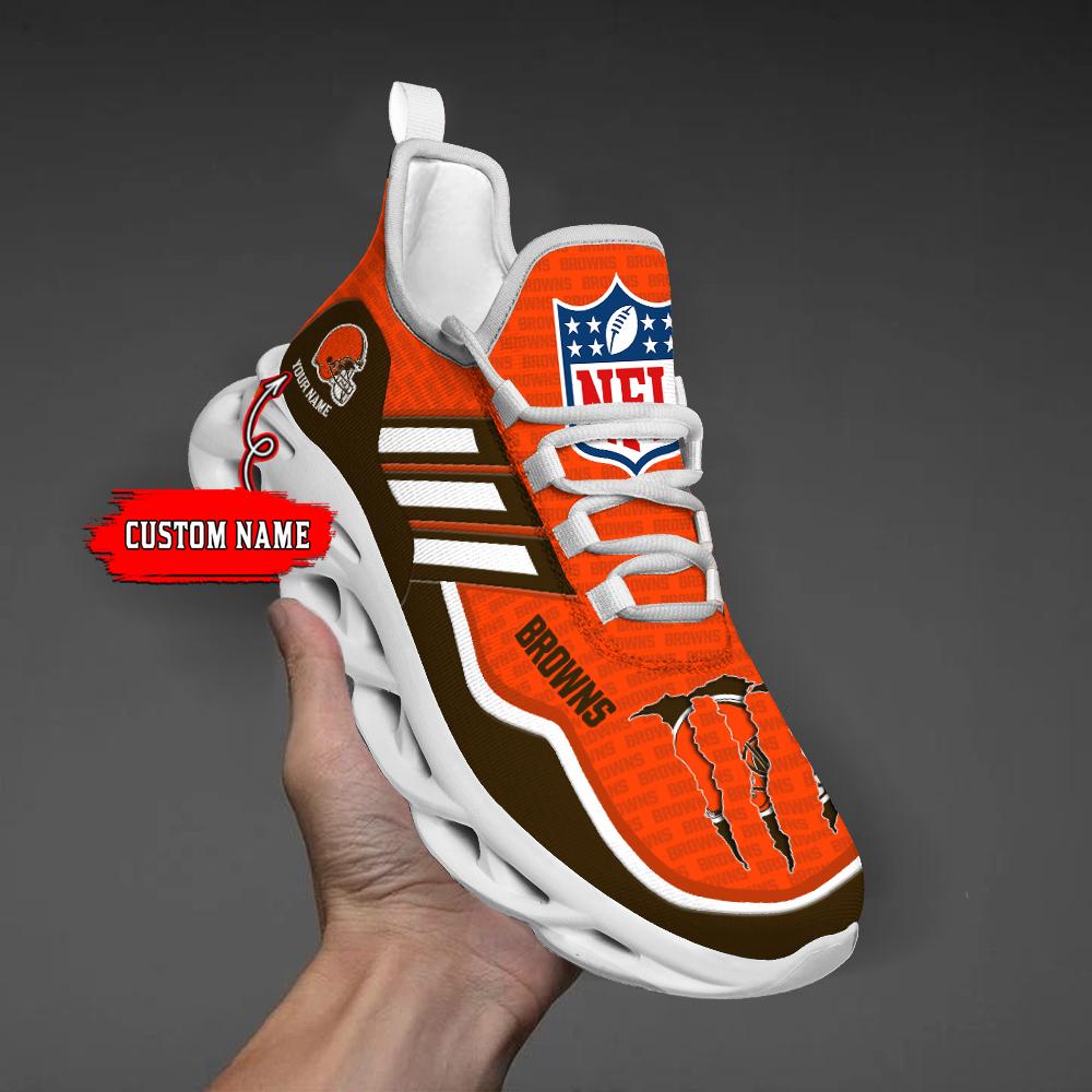 Ideafootwear Cleveland Browns Max Soul Shoes Sneakers For Men And Women
