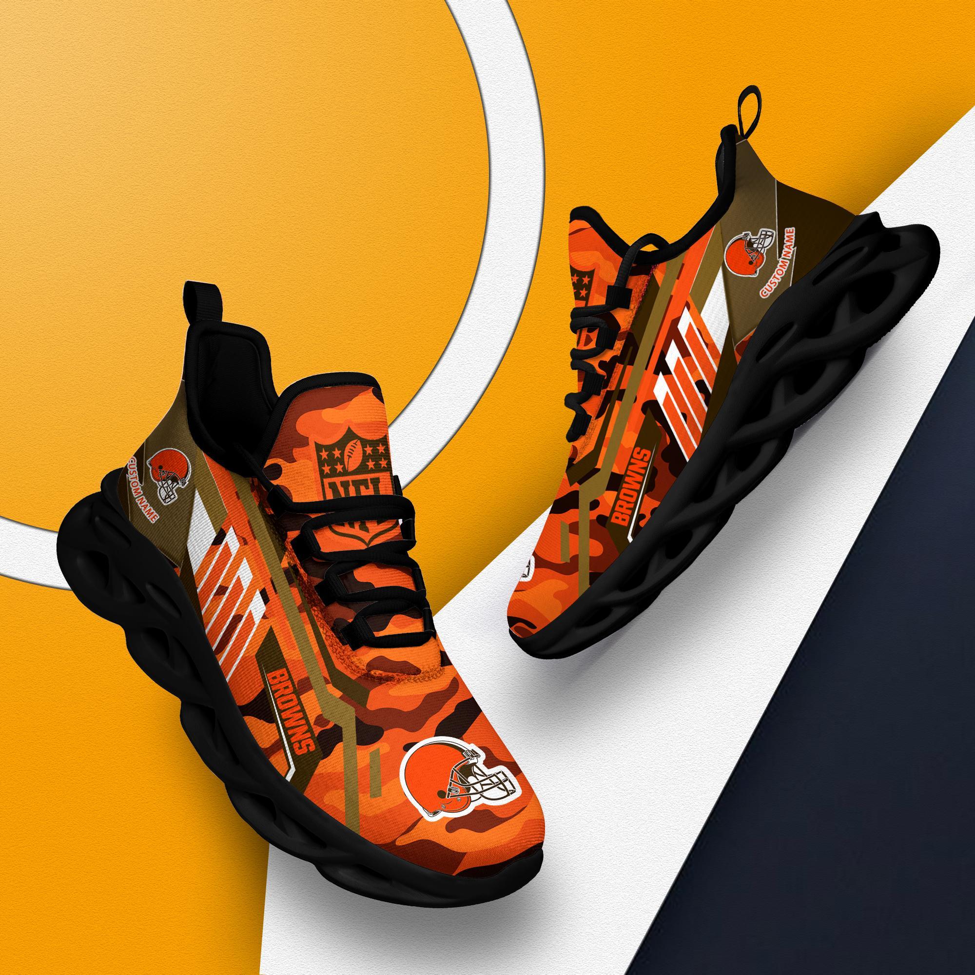 Ideafootwear Cleveland Browns Max Soul Shoes Sneakers For Men And Women