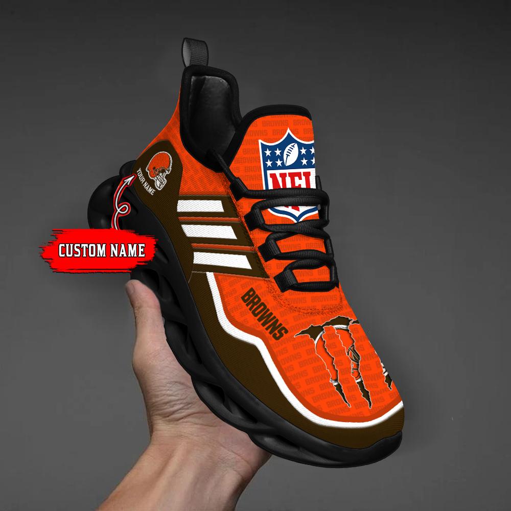 Ideafootwear Cleveland Browns Max Soul Shoes Sneakers For Men And Women