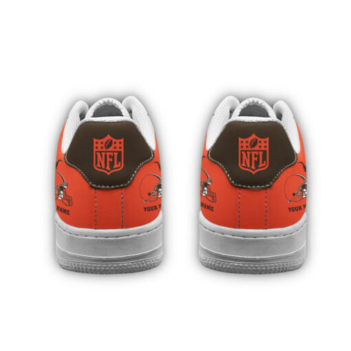 Ideafootwear Cleveland Browns NFL Air Low-Top Sneakers Shoes For Men And Women