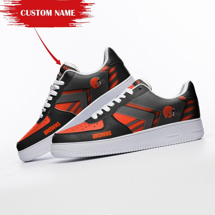 Ideafootwear Cleveland Browns NFL Air Low-Top Sneakers Shoes For Men And Women