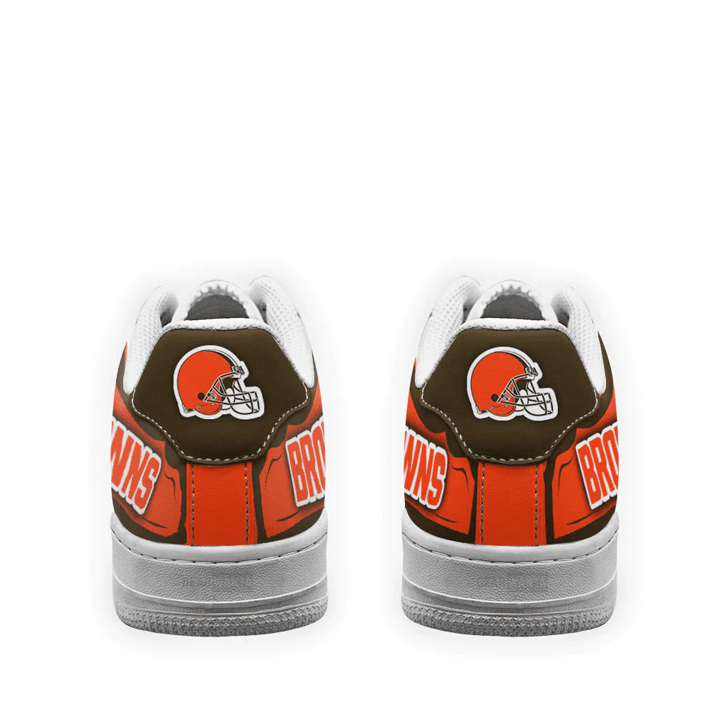 Ideafootwear Cleveland Browns NFL Air Low-Top Sneakers Shoes For Men And Women