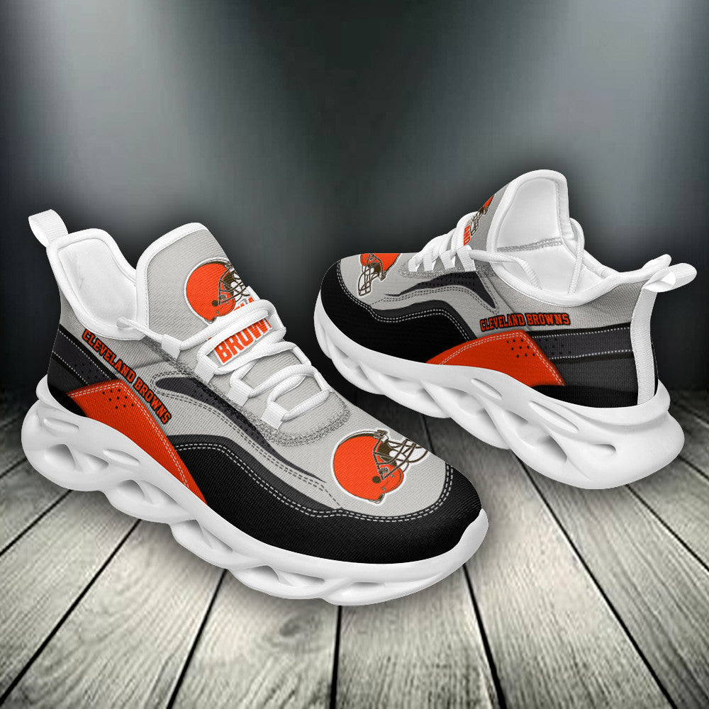 Ideafootwear Cleveland Browns NFL Max Soul Shoes Sneakers For Men And Women
