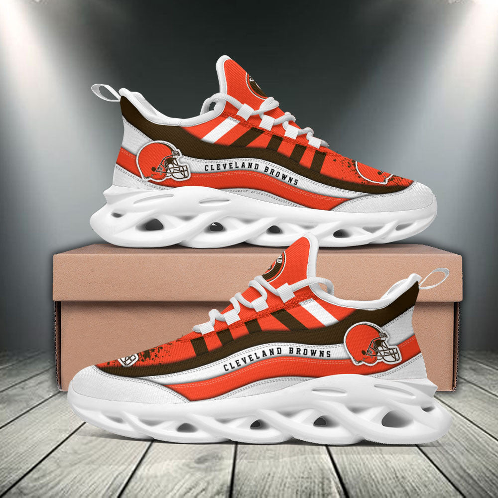 Ideafootwear Cleveland Browns NFL Max Soul Shoes Sneakers For Men And Women
