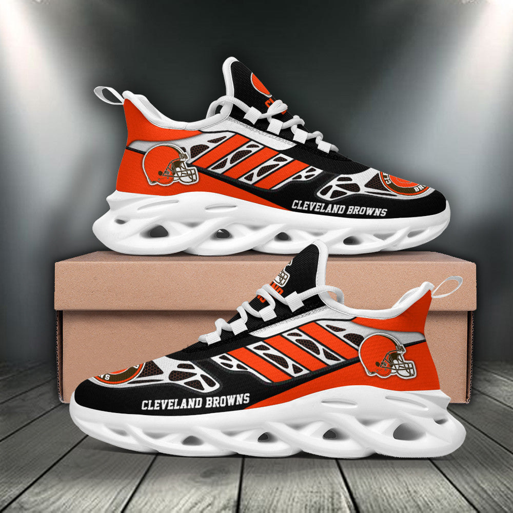 Ideafootwear Cleveland Browns NFL Max Soul Shoes Sneakers For Men And Women