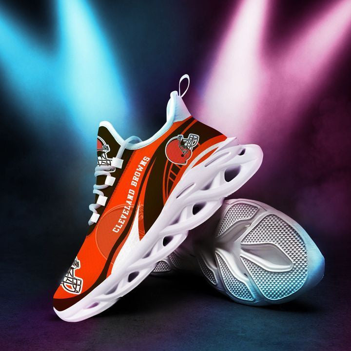 Ideafootwear Cleveland Browns NFL Max Soul Shoes Sneakers For Men And Women