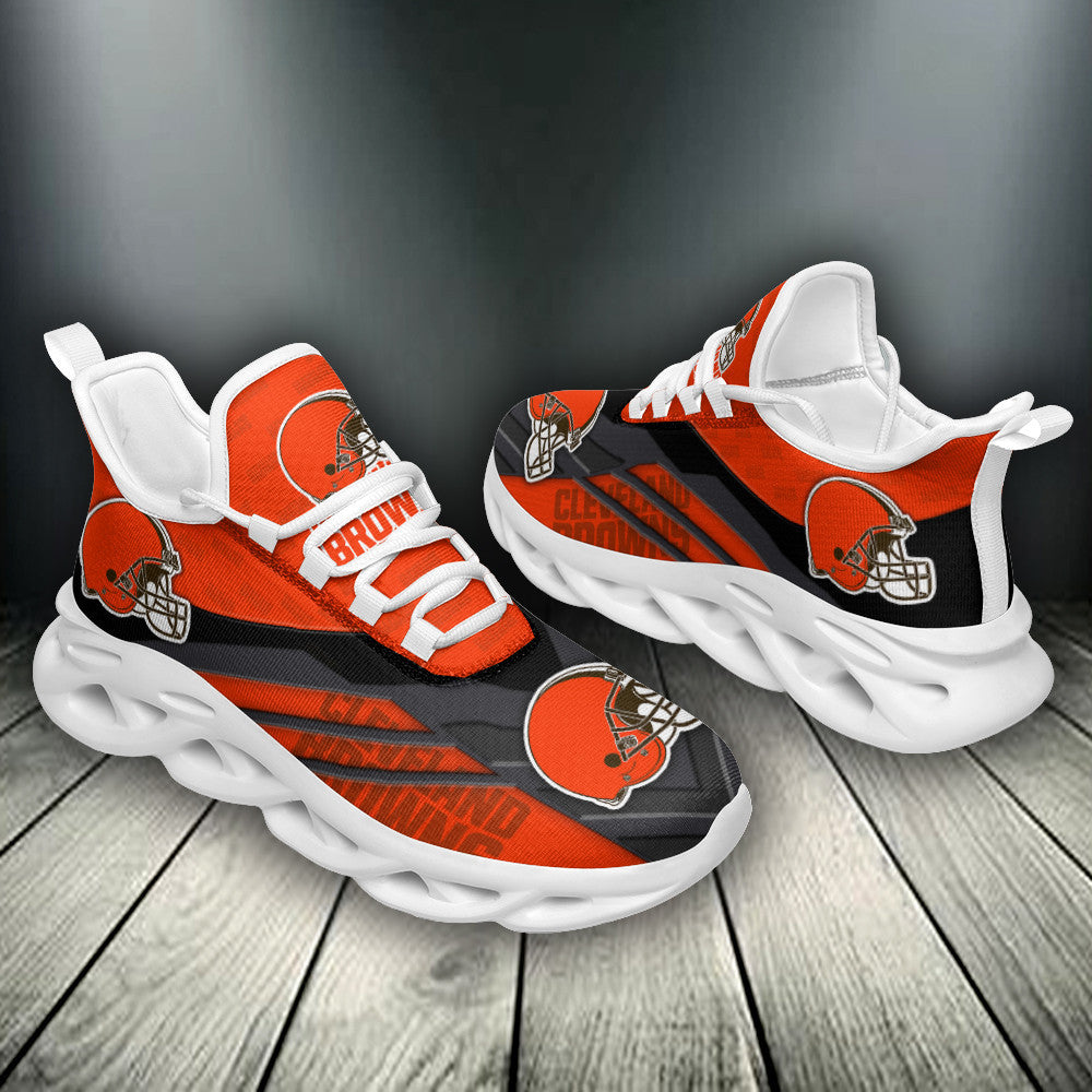Ideafootwear Cleveland Browns NFL Max Soul Shoes Sneakers For Men And Women
