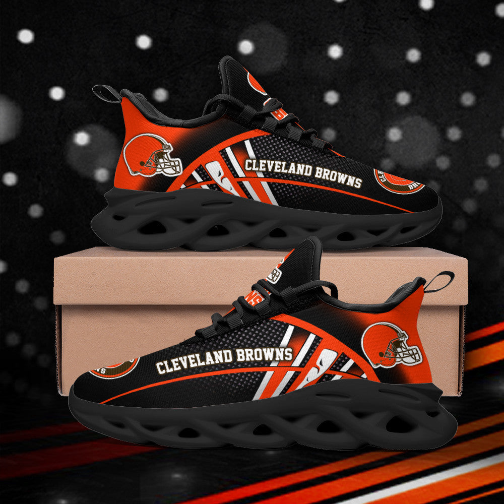 Ideafootwear Cleveland Browns NFL Max Soul Shoes Sneakers For Men And Women