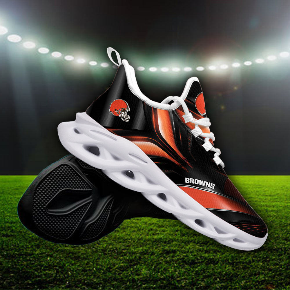 Ideafootwear Cleveland Browns NFL Max Soul Shoes Sneakers For Men And Women