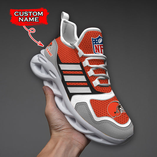 Ideafootwear Cleveland Browns NFL Max Soul Shoes Sneakers For Men And Women