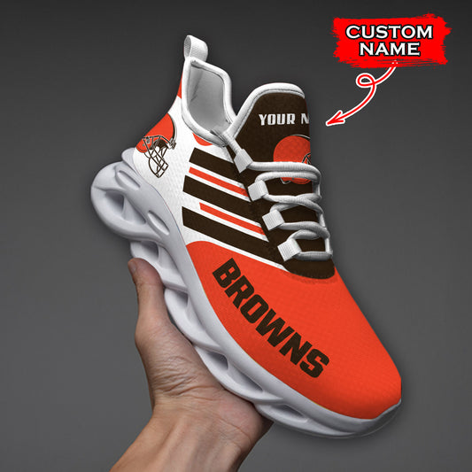Ideafootwear Cleveland Browns NFL Max Soul Shoes Sneakers For Men And Women
