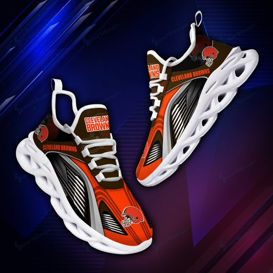 Ideafootwear Cleveland Browns NFL Max Soul Shoes Sneakers For Men And Women