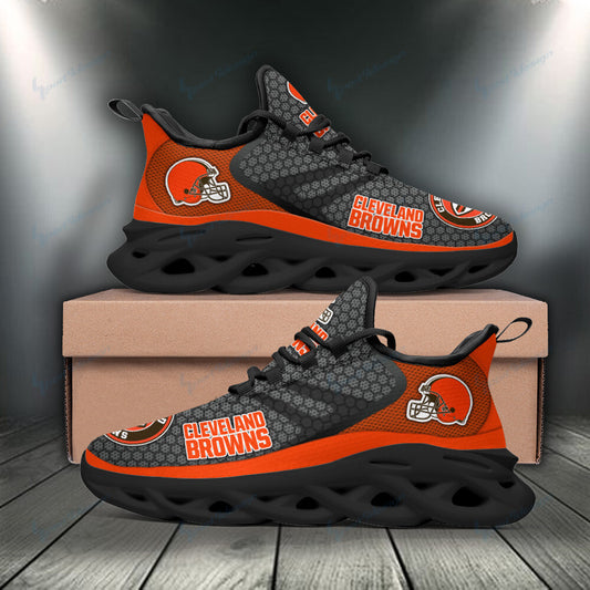 Ideafootwear Cleveland Browns NFL Max Soul Shoes Sneakers For Men And Women