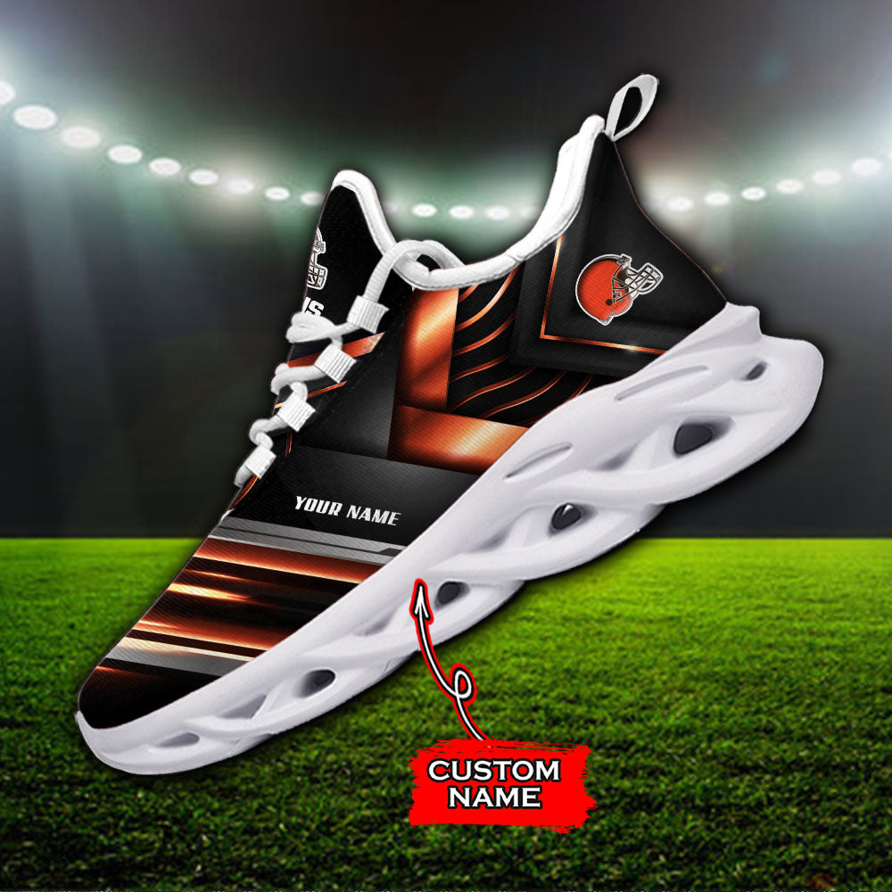 Ideafootwear Cleveland Browns NFL Max Soul Shoes Sneakers For Men And Women