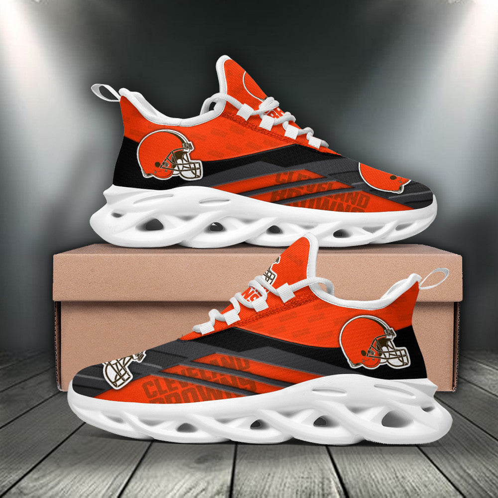 Ideafootwear Cleveland Browns NFL Max Soul Shoes Sneakers For Men And Women