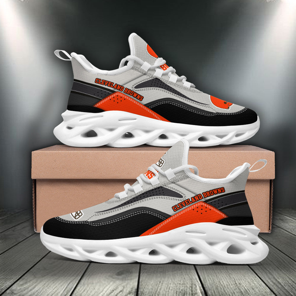 Ideafootwear Cleveland Browns NFL Max Soul Shoes Sneakers For Men And Women