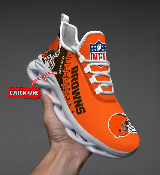 Ideafootwear Cleveland Browns NFL Max Soul Shoes Sneakers For Men And Women