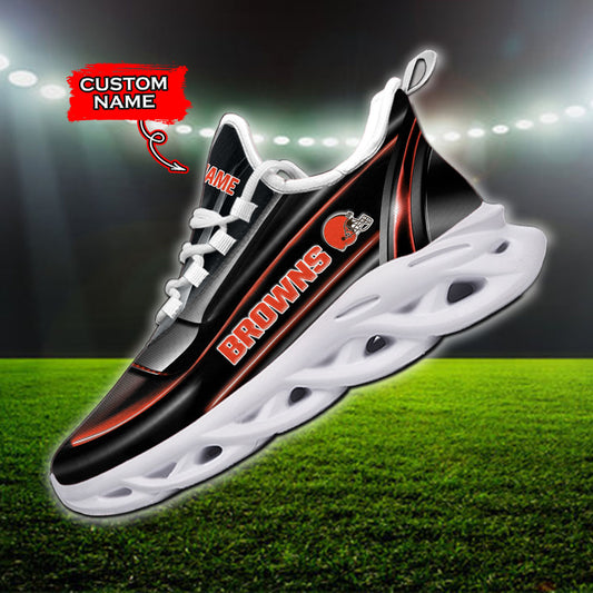 Ideafootwear Cleveland Browns NFL Max Soul Shoes Sneakers For Men And Women