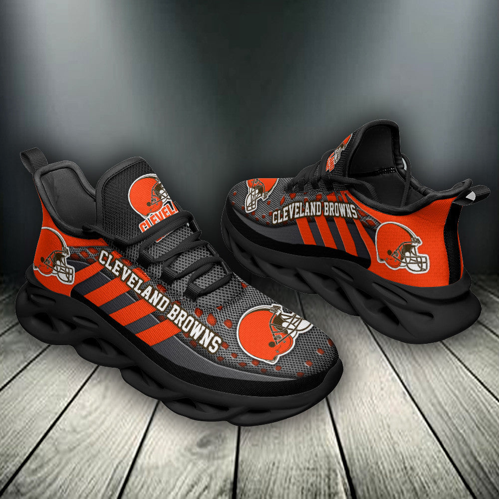 Ideafootwear Cleveland Browns NFL Max Soul Shoes Sneakers For Men And Women