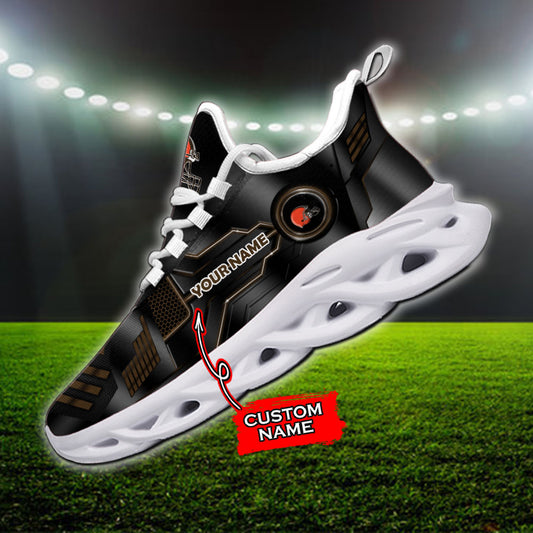 Ideafootwear Cleveland Browns NFL Max Soul Shoes Sneakers For Men And Women