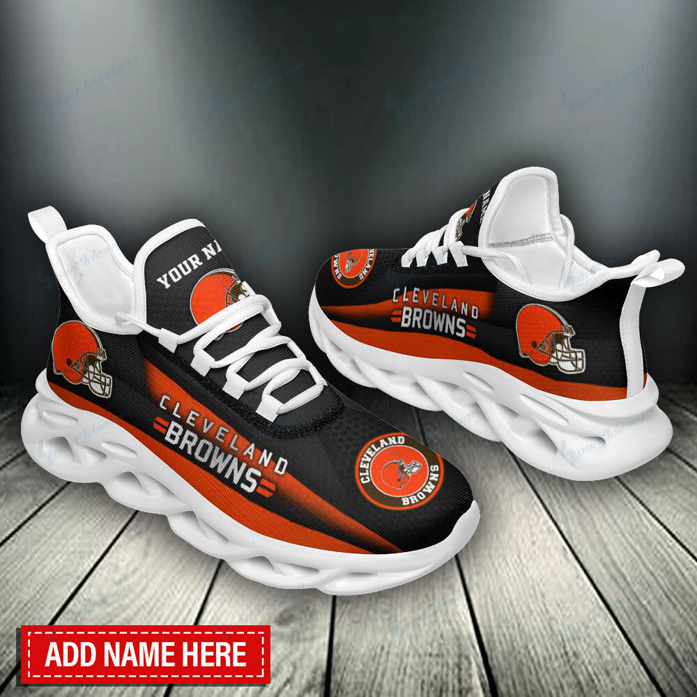 Ideafootwear Cleveland Browns NFL Max Soul Shoes Sneakers For Men And Women