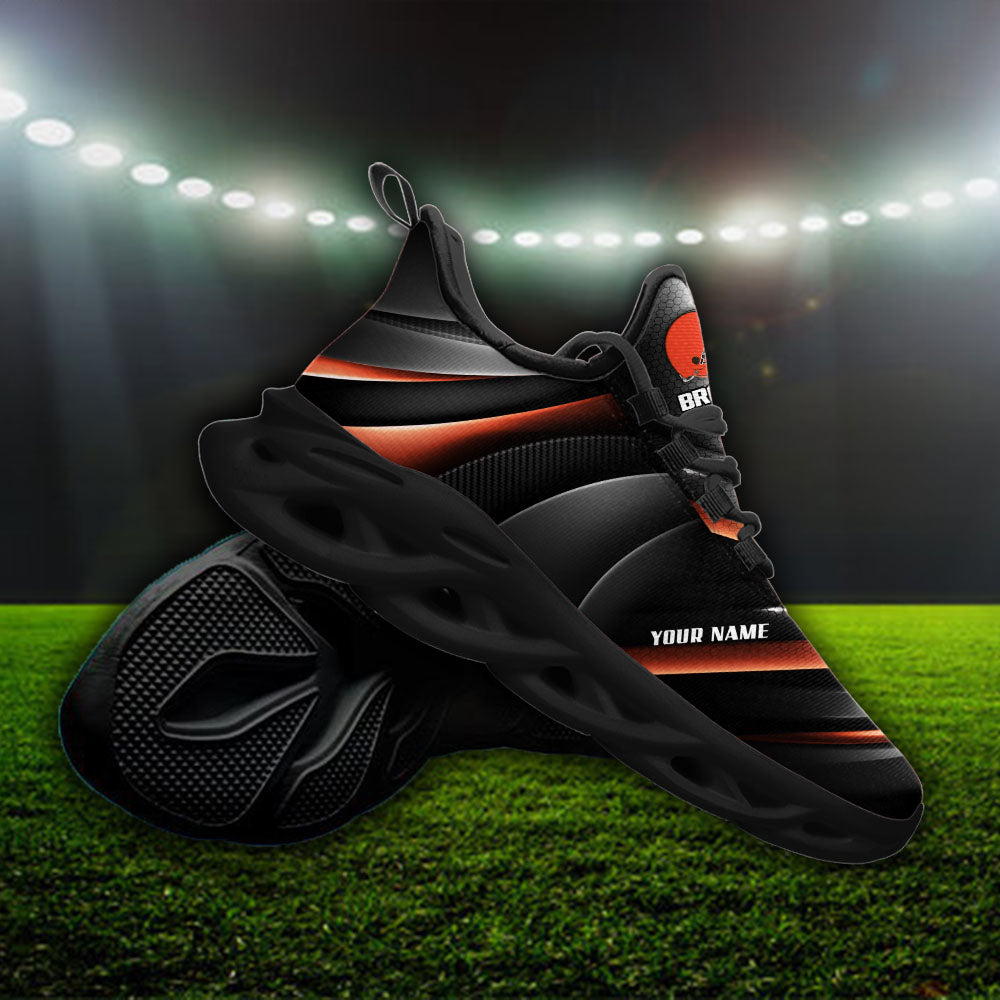 Ideafootwear Cleveland Browns NFL Max Soul Shoes Sneakers For Men And Women