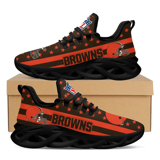 Ideafootwear Cleveland Browns NFL Max Soul Shoes Sneakers For Men And Women
