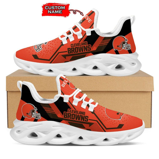 Ideafootwear Cleveland Browns NFL Max Soul Shoes Sneakers For Men And Women