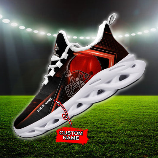 Ideafootwear Cleveland Browns NFL Max Soul Shoes Sneakers For Men And Women