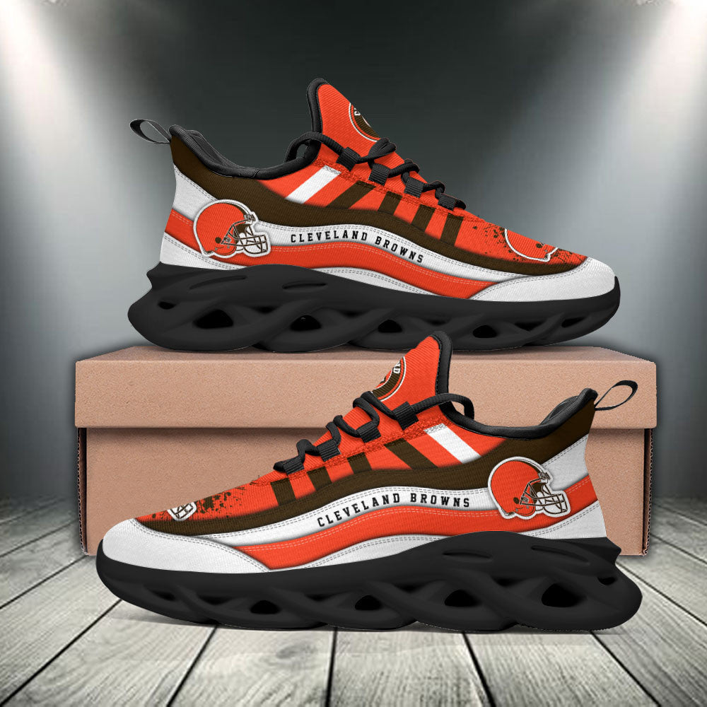 Ideafootwear Cleveland Browns NFL Max Soul Shoes Sneakers For Men And Women