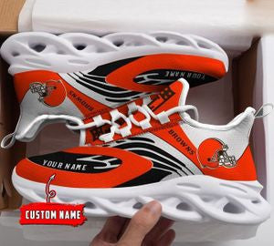 Ideafootwear Cleveland Browns NFL Max Soul Shoes Sneakers For Men And Women
