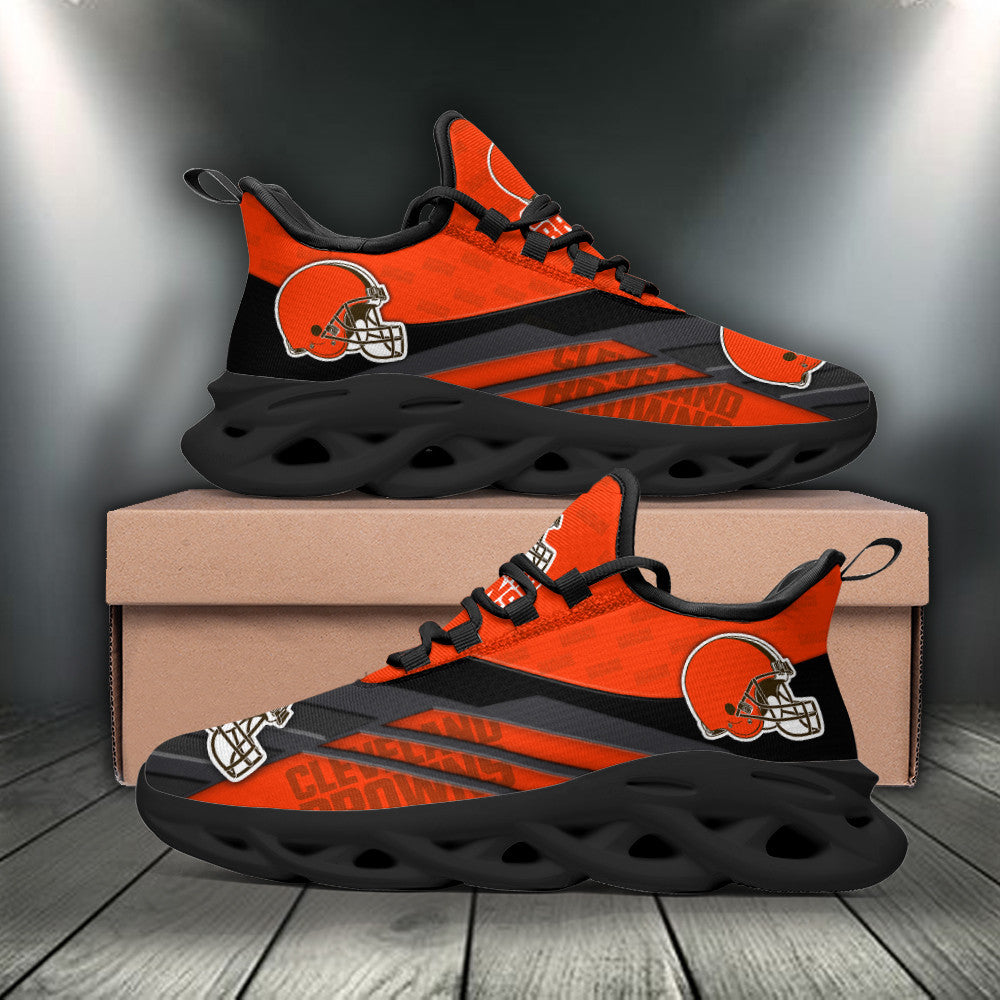 Ideafootwear Cleveland Browns NFL Max Soul Shoes Sneakers For Men And Women