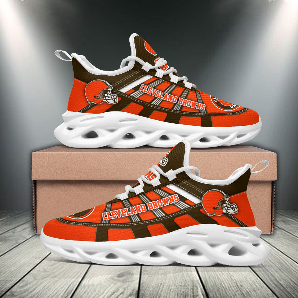 Ideafootwear Cleveland Browns NFL Max Soul Shoes Sneakers For Men And Women