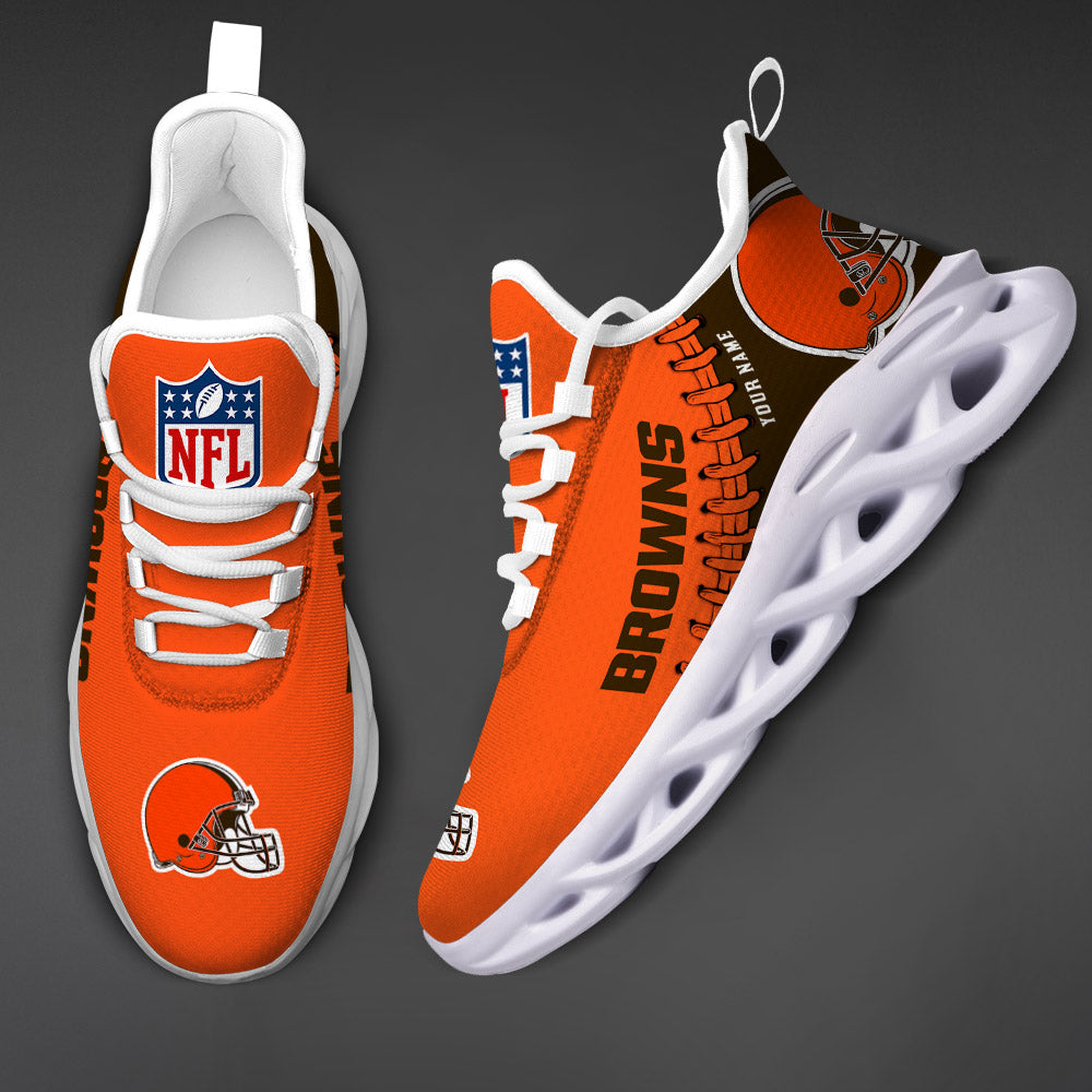 Ideafootwear Cleveland Browns NFL Max Soul Shoes Sneakers For Men And Women