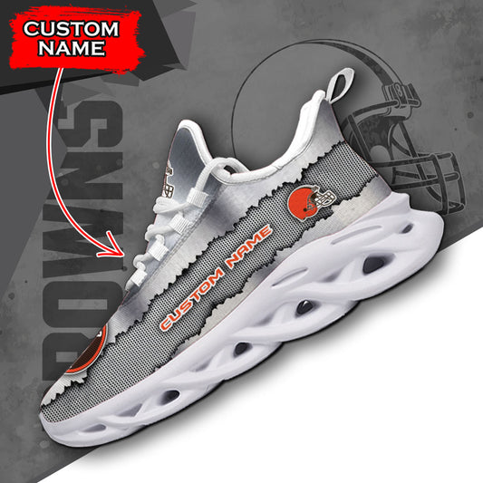 Ideafootwear Cleveland Browns NFL Max Soul Shoes Sneakers For Men And Women