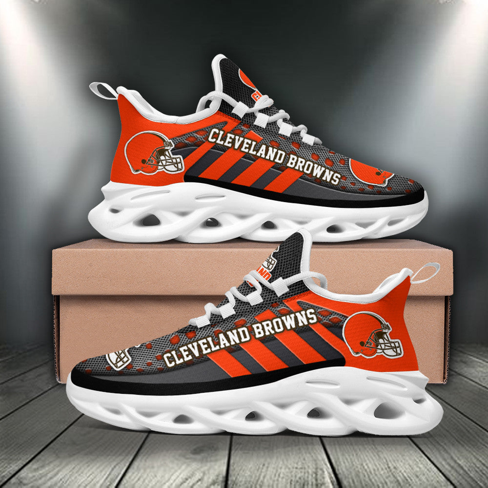 Ideafootwear Cleveland Browns NFL Max Soul Shoes Sneakers For Men And Women