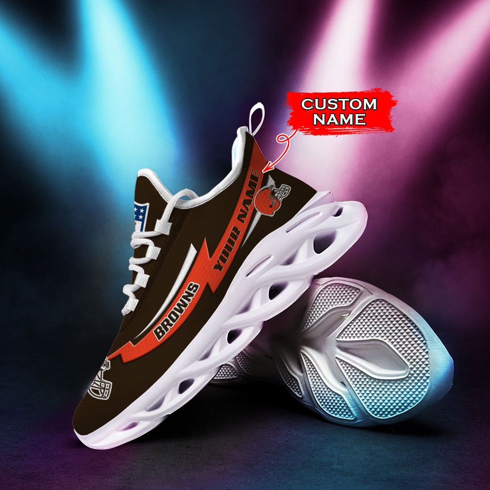 Ideafootwear Cleveland Browns NFL Max Soul Shoes Sneakers For Men And Women