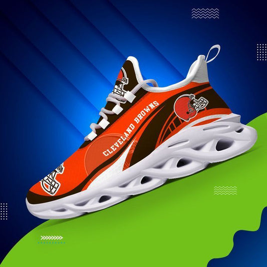 Ideafootwear Cleveland Browns NFL Max Soul Shoes Sneakers For Men And Women