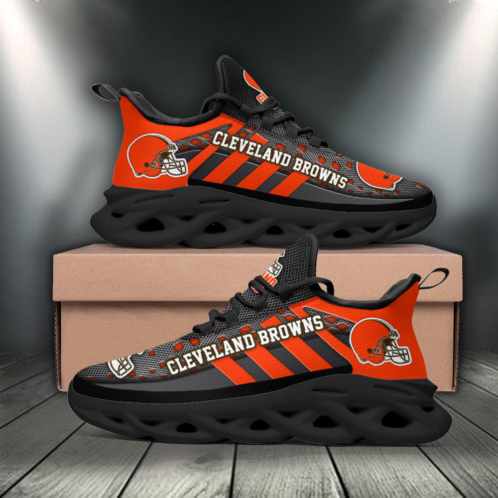 Ideafootwear Cleveland Browns NFL Max Soul Shoes Sneakers For Men And Women
