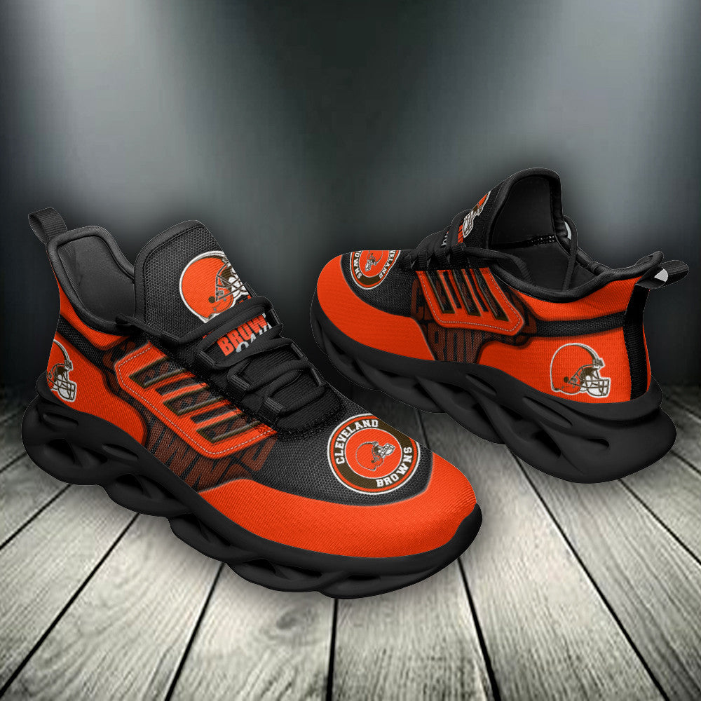 Ideafootwear Cleveland Browns NFL Max Soul Shoes Sneakers For Men And Women