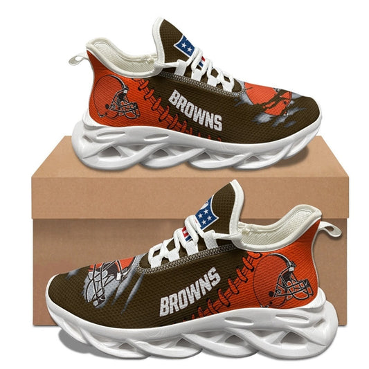 Ideafootwear Cleveland Browns NFL Max Soul Shoes Sneakers For Men And Women