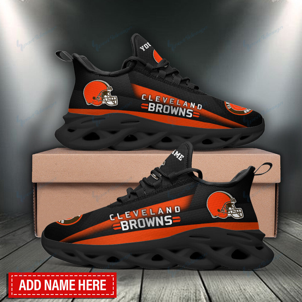 Ideafootwear Cleveland Browns NFL Max Soul Shoes Sneakers For Men And Women