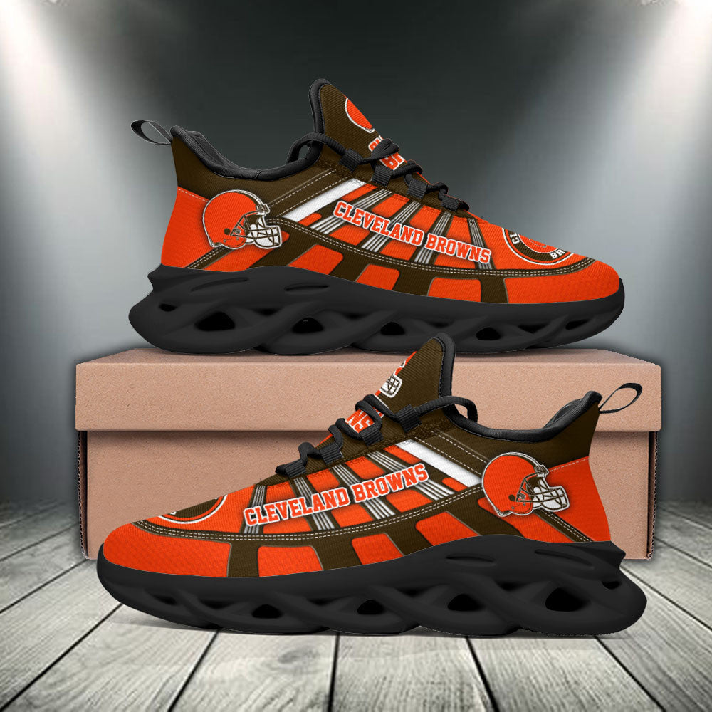 Ideafootwear Cleveland Browns NFL Max Soul Shoes Sneakers For Men And Women