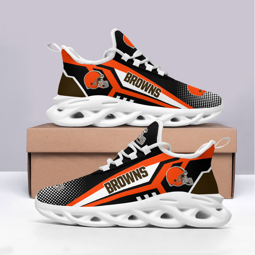 Ideafootwear Cleveland Browns NFL Max Soul Shoes Sneakers For Men And Women