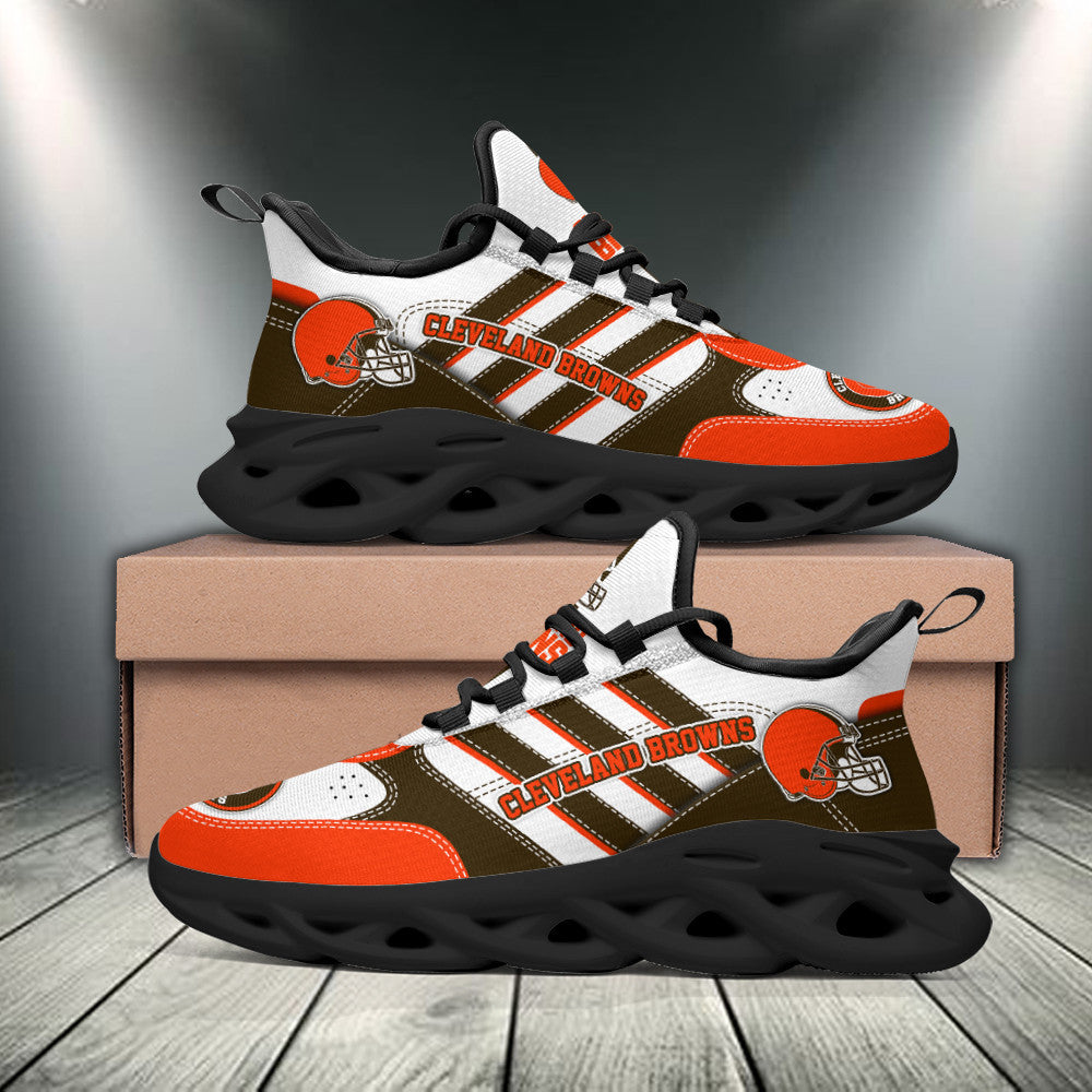 Ideafootwear Cleveland Browns NFL Max Soul Shoes Sneakers For Men And Women