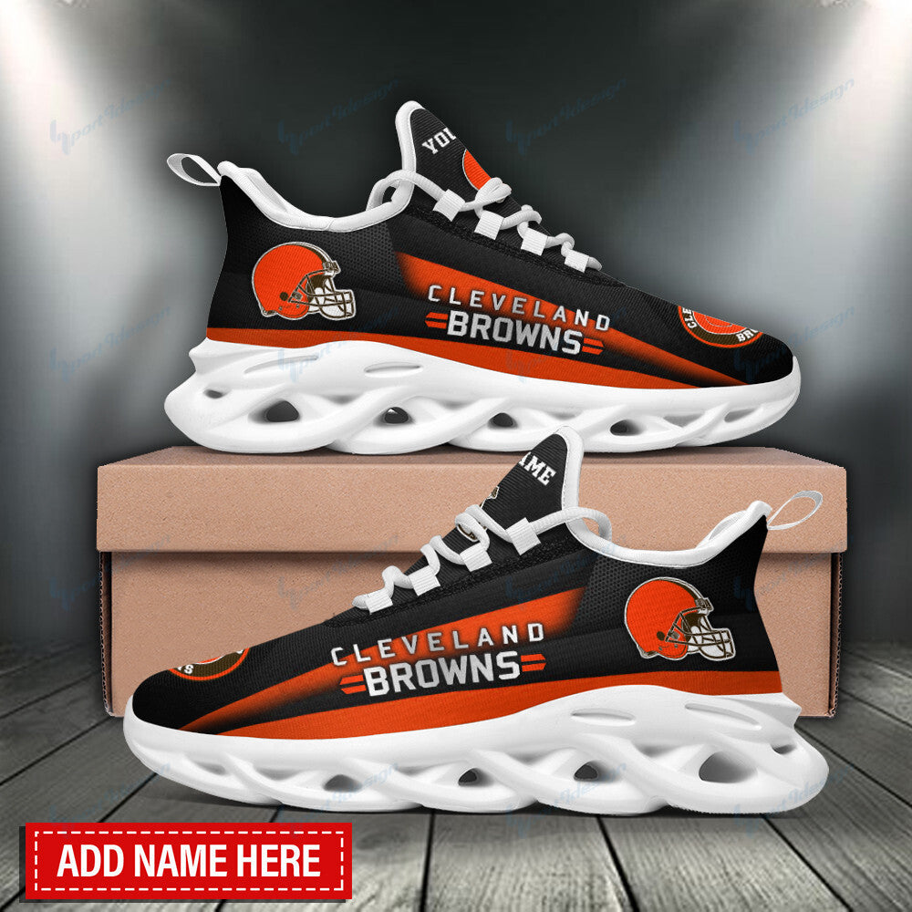 Ideafootwear Cleveland Browns NFL Max Soul Shoes Sneakers For Men And Women